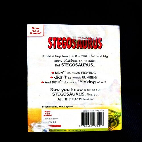 STEGOSAURUS THE DINOSAUR WITH THE SPIKY SPINE
