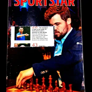 Sportstar ( 28 December 2019 ) Front cover little cut out Poster missing .