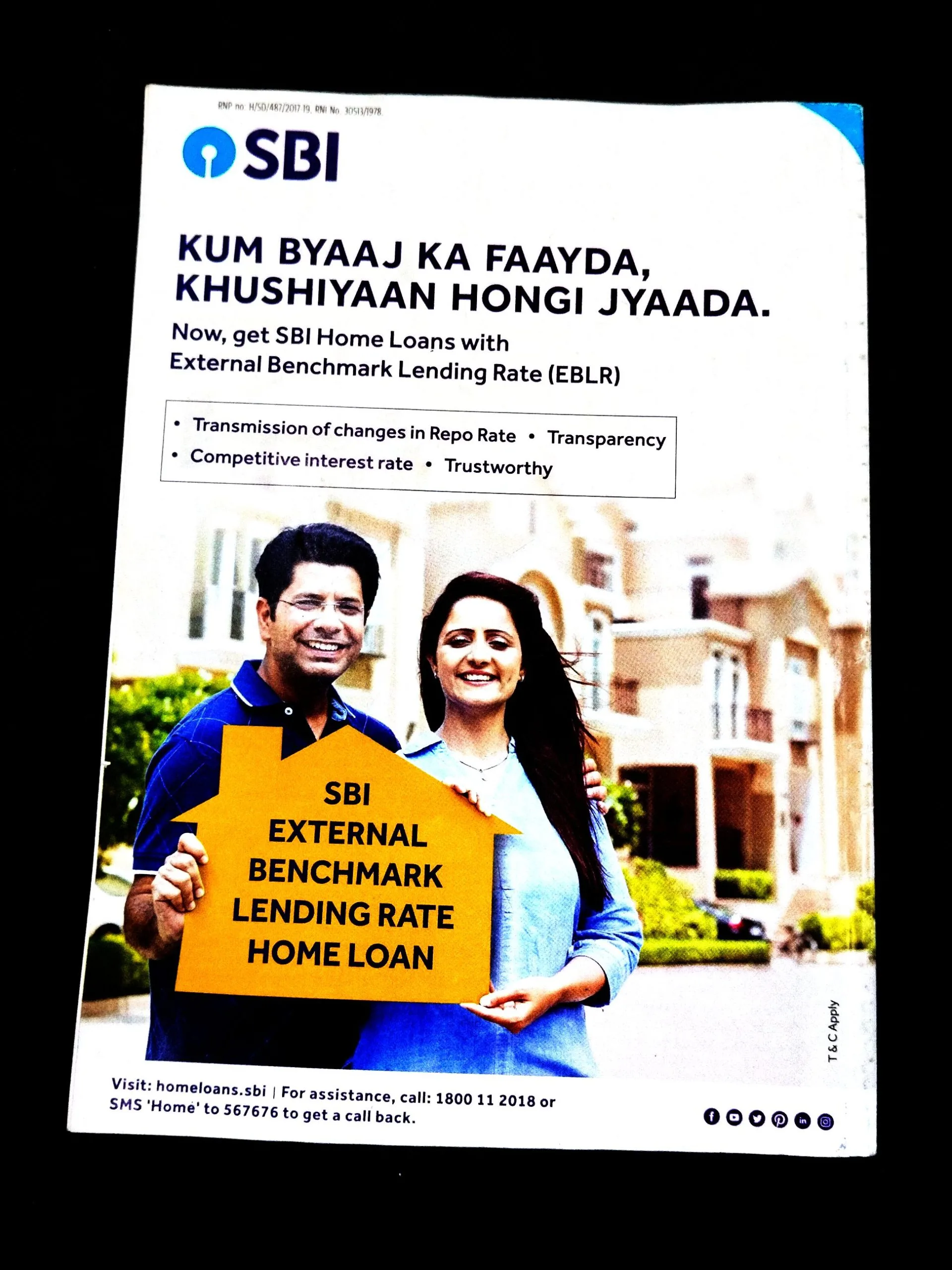 Sportstar ( 28 December 2019 ) Front cover little cut out Poster missing .