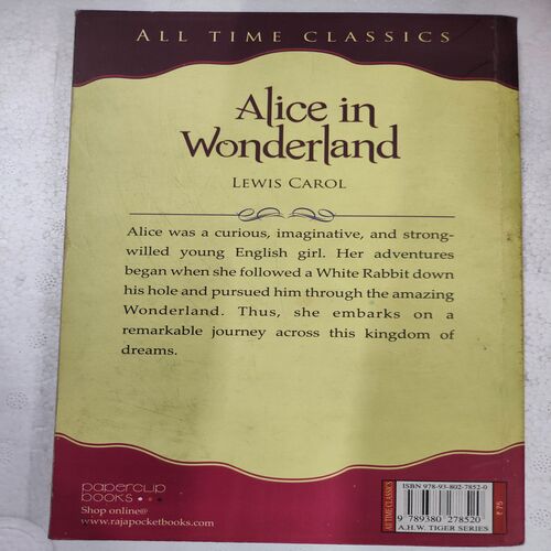 Alice In Wonderland .