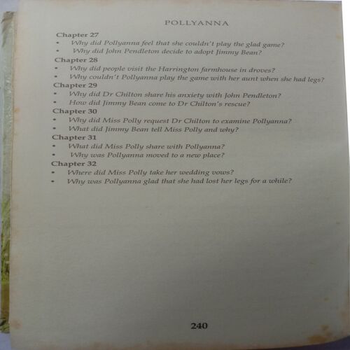 Pollyanna ( By Eleanor H. Porter)