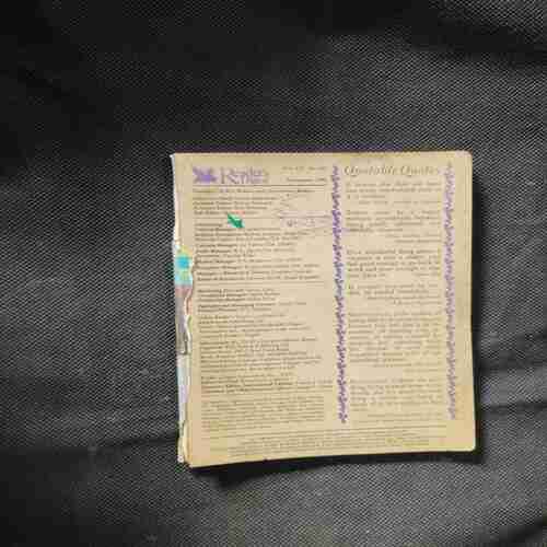 Reader's Digest ( November 1990) Frount cover missing.