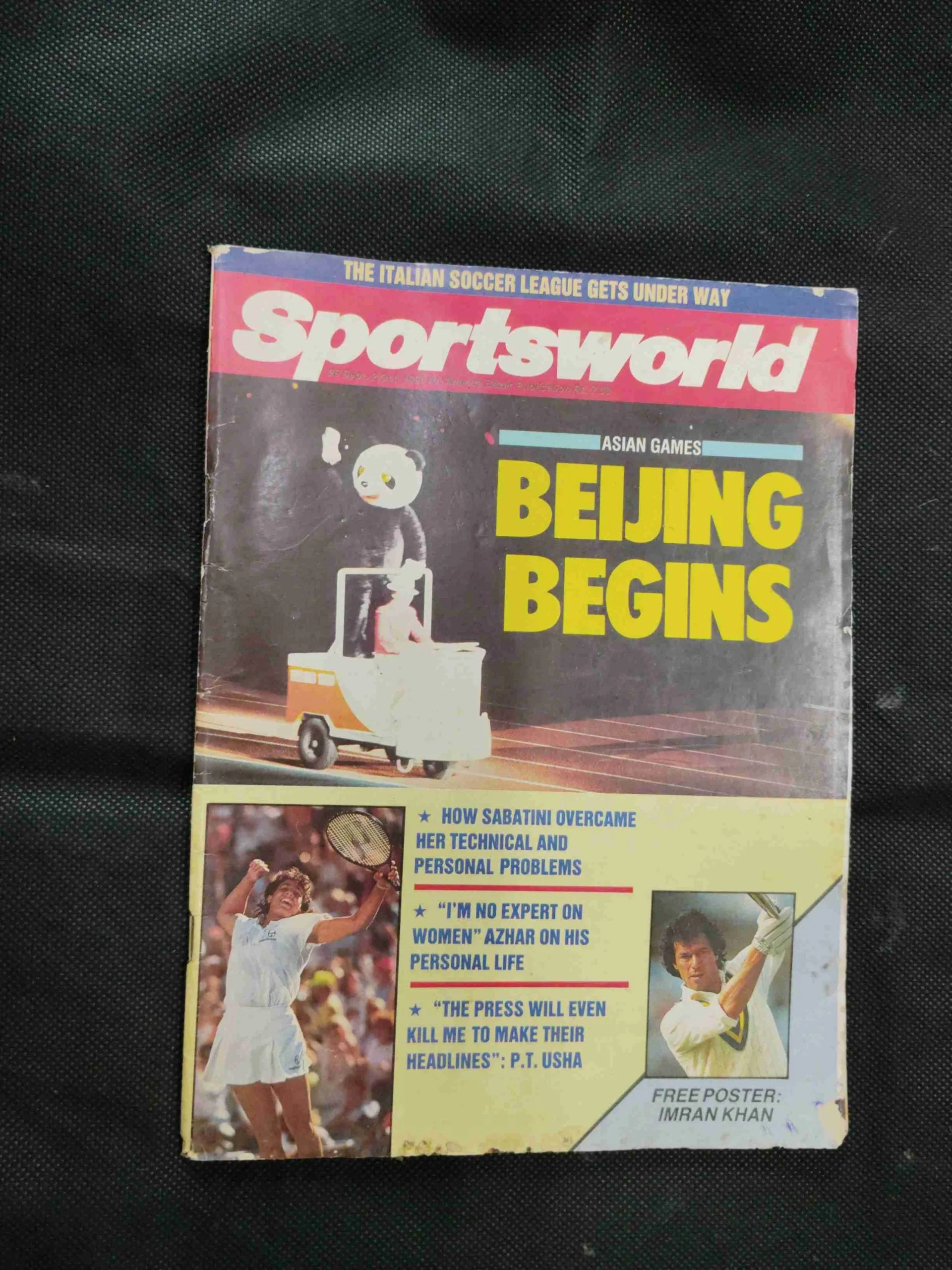 Sportstar (26 -Sept -2nd oct 1990 ) There are termites on the edges of the book but the story is not damaged.