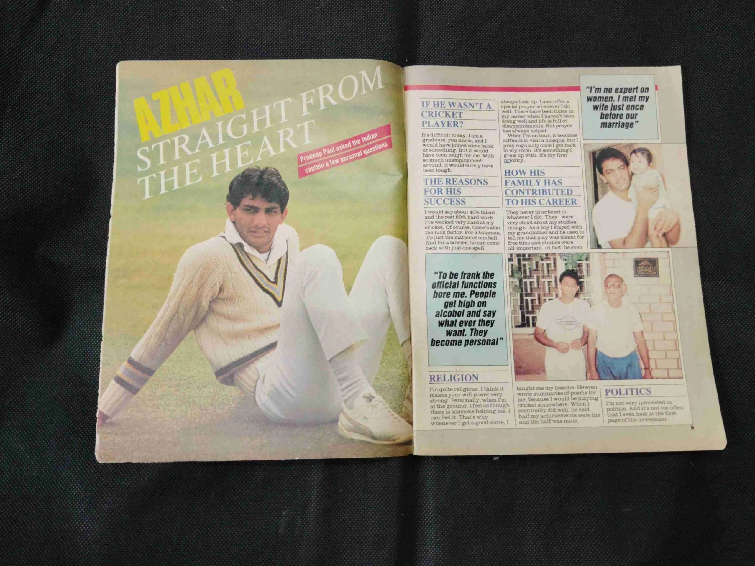 Sportstar (26 -Sept -2nd oct 1990 ) There are termites on the edges of the book but the story is not damaged.