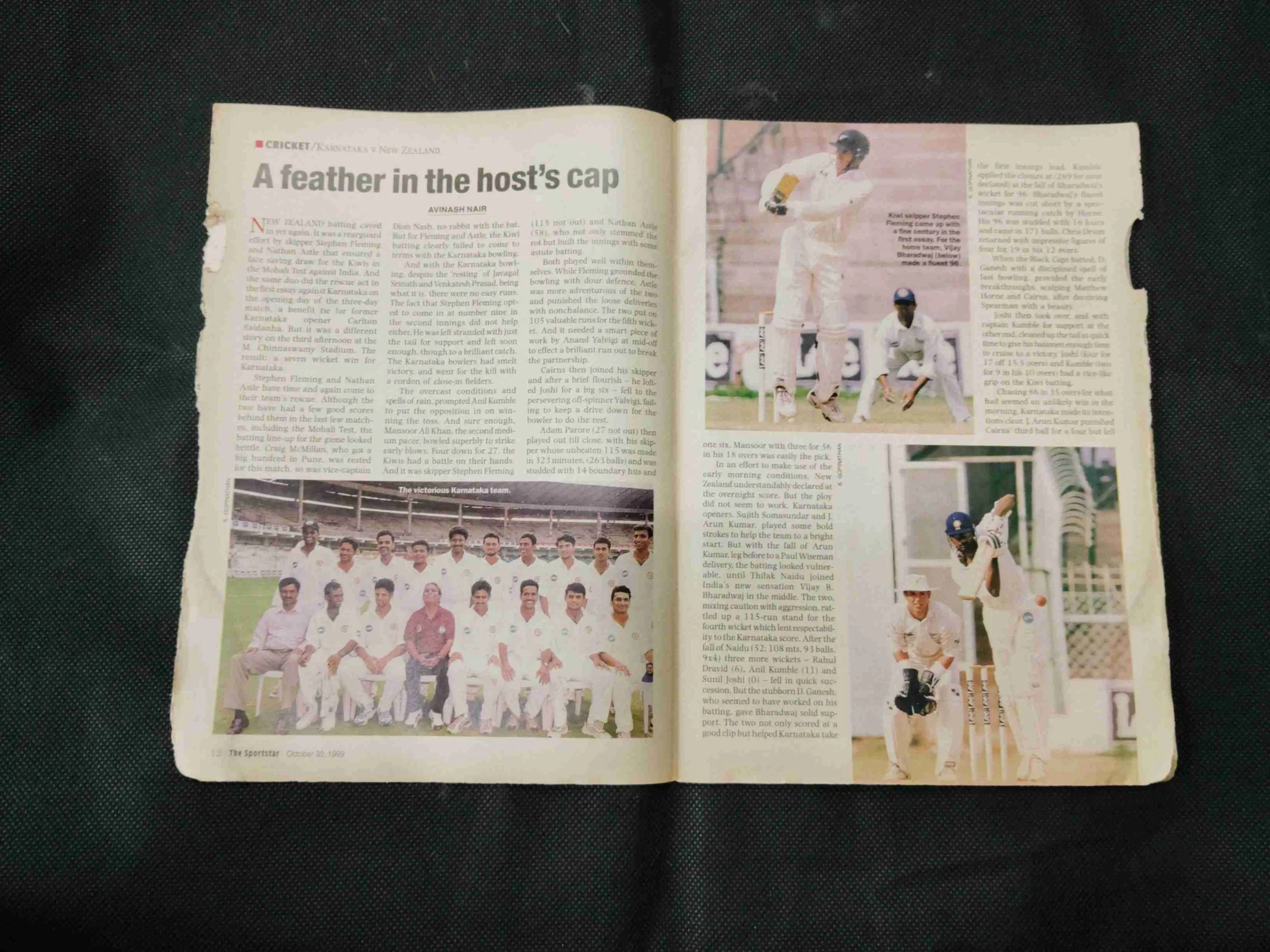 Sportstar ( May 29th 1999 ) There are termites on the edges of the book but the story is not damaged.