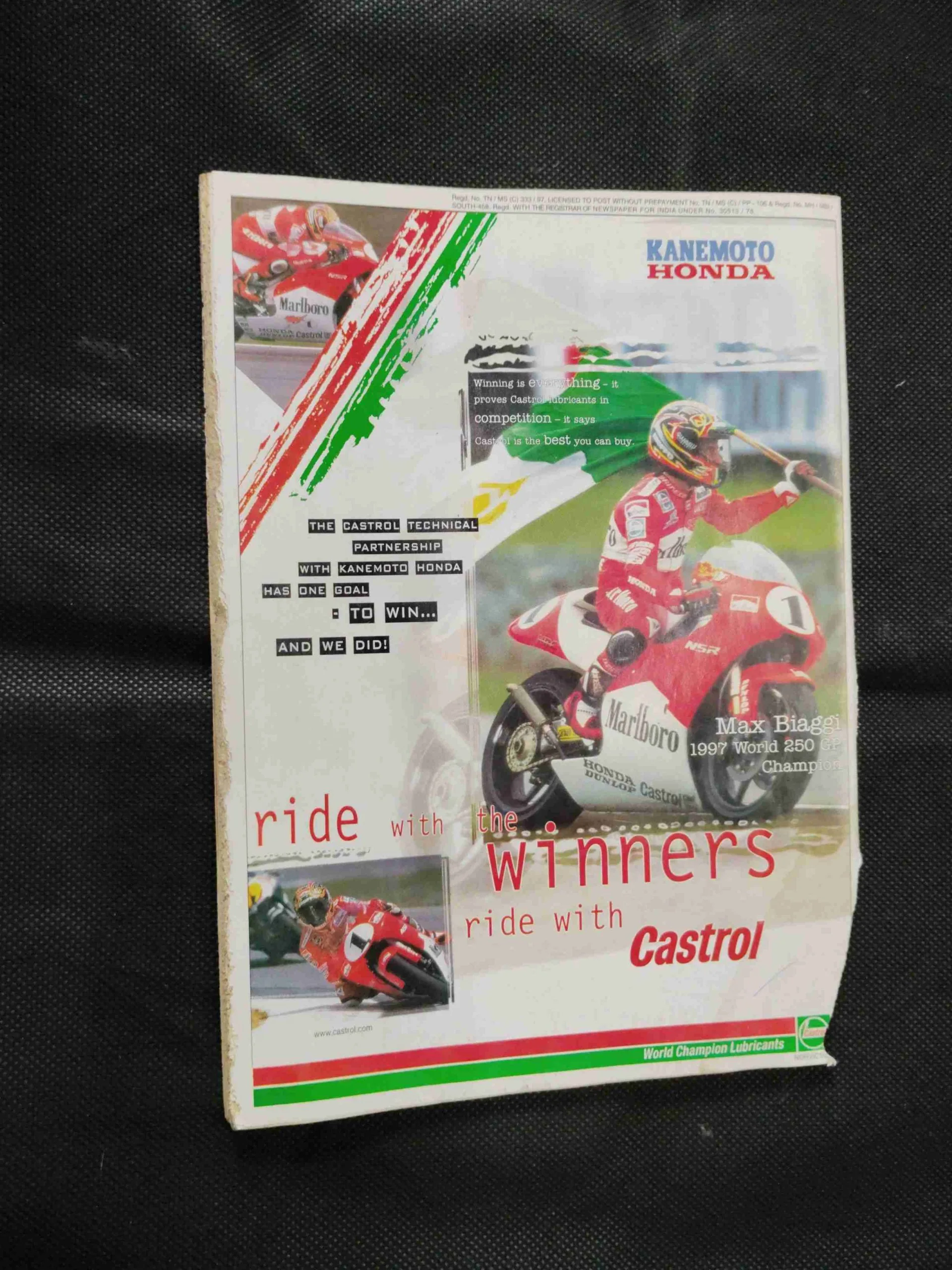 Sportstar ( January 17th 1998 ) There are termites on the edges of the book but the story is not damaged.