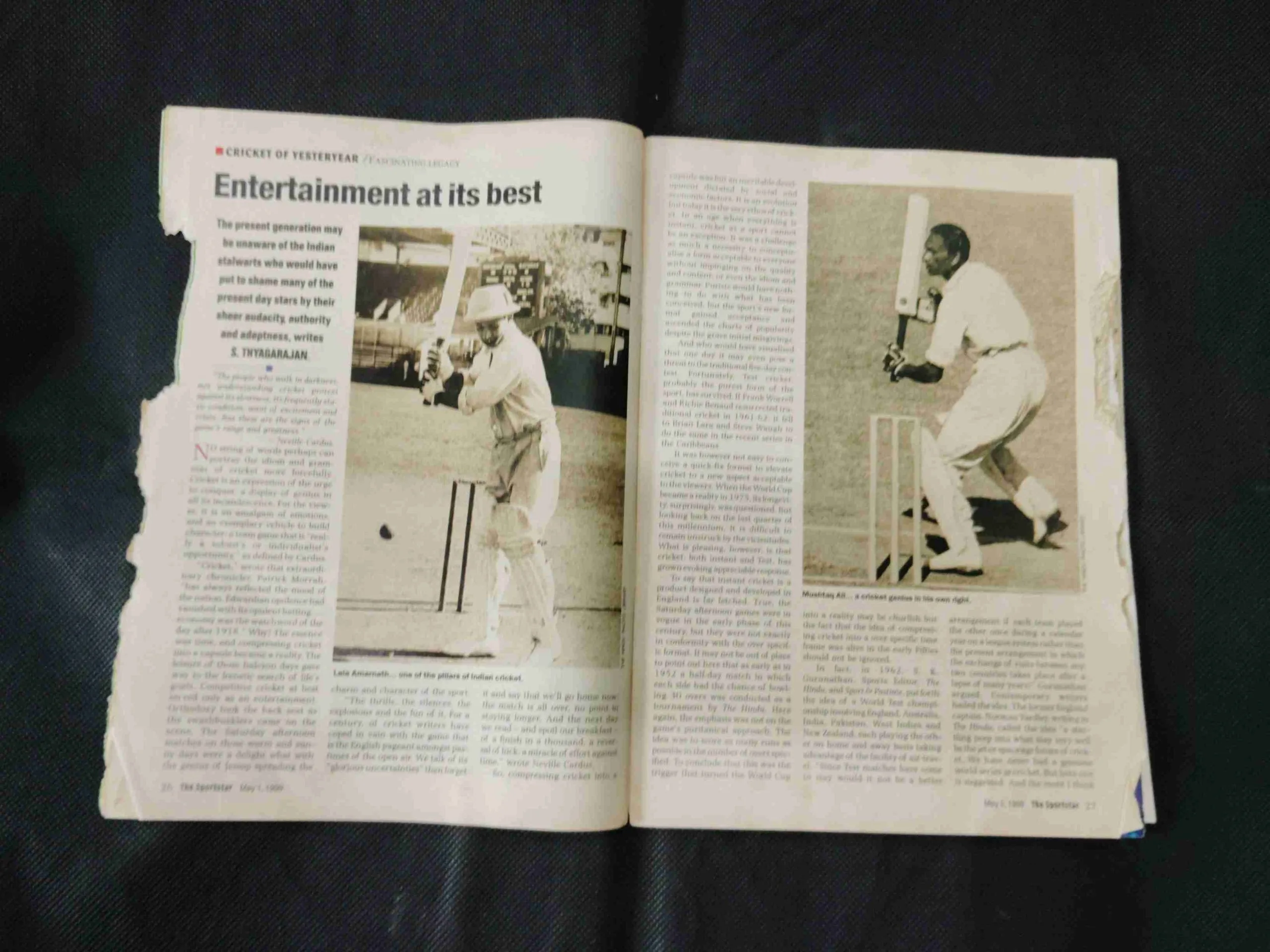 Sportstar ( May 1st 1999 ) There are termites on the edges of the book but the story is not damaged.