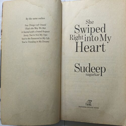 She Swiped Right Into My Heart ( By Sudeep Nagarkar )
