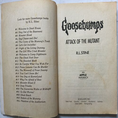 Attack Of The Mutant ( By R. l. Stine )