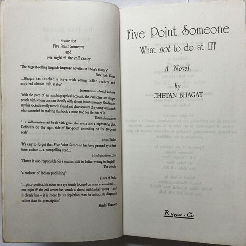Five Point Someone ( By Chetan Bhagat )
