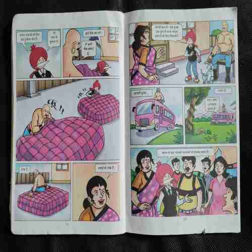 Chacha Choudhry  or Bulat Train (Cover less, Few Pages Damage )