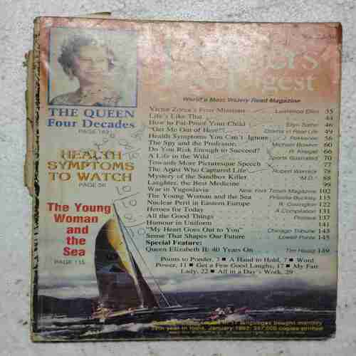 Reader's Digest  ( February 1992)(Page no. 97 to100 , 25 to 28 Missing )
