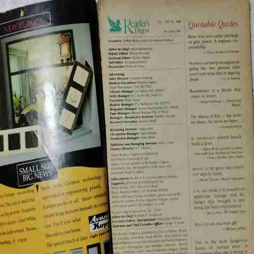 Reader's Digest  ( December 1992) (Page no. 39 missing )