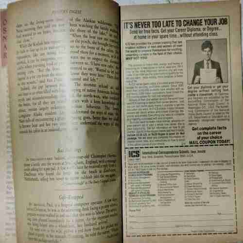 Reader's Digest  (March 1990 ) (Front cover missing , page no. 81 half cut )