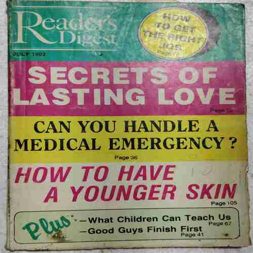Reader's Digest  (July 1992 ) (Page no.181 to 186 half cut ,print mistake )