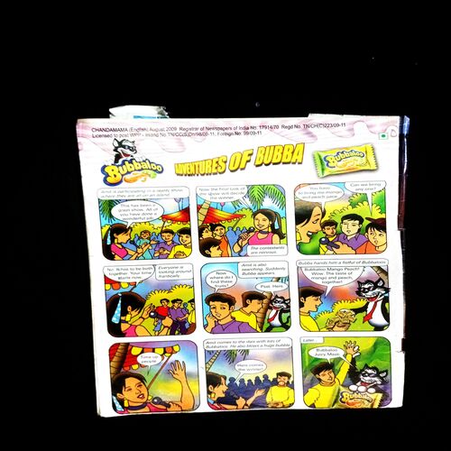 CHANDAMAMA (AUGUST 2009) FRONT COVER UPPER SIDE LITTLE CUT.