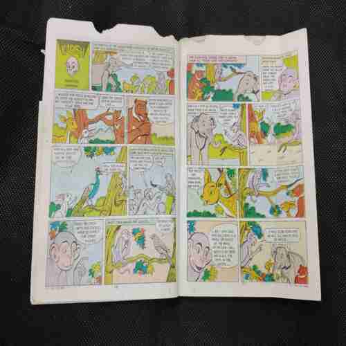 TINKLE (DOUBLE DIGEST NO- 106) front cover uper side littel cut.