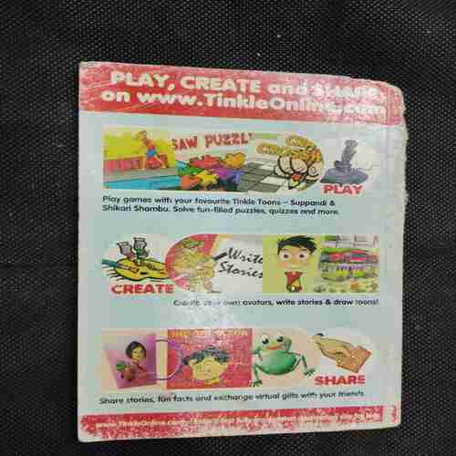TINKLE (DOUBLE DIGEST NO- 106) front cover uper side littel cut.