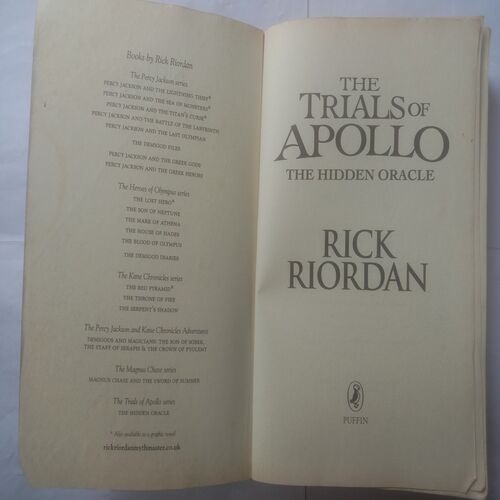 The Trials Of Apollo The Hidden Oracle (By Rick Riordan)