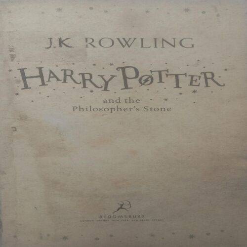 Harry Potter And The Philosopher's Stone (By J.k Rowling)