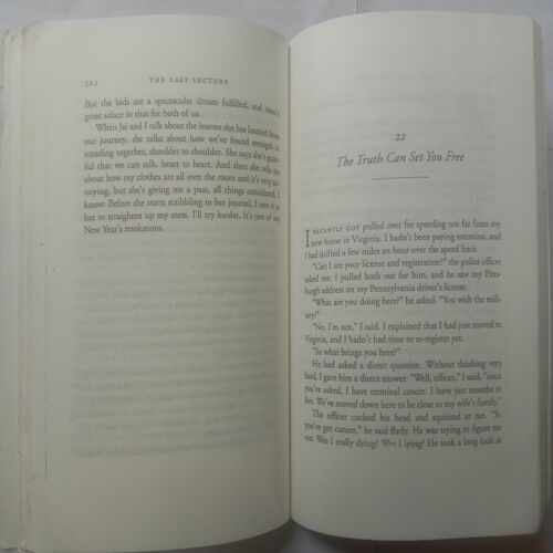 The Last Lecture (By Randy Pausch With Jeffrey Zaslow)