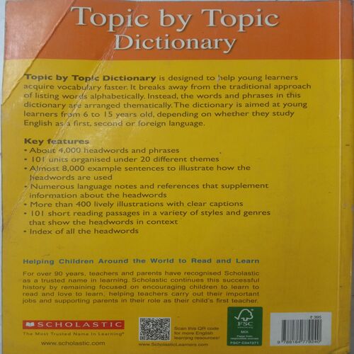 Topic By Topic Dictionary