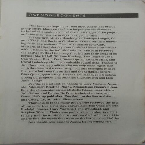 The PC Users's Essential accessible Pocket Dictionary