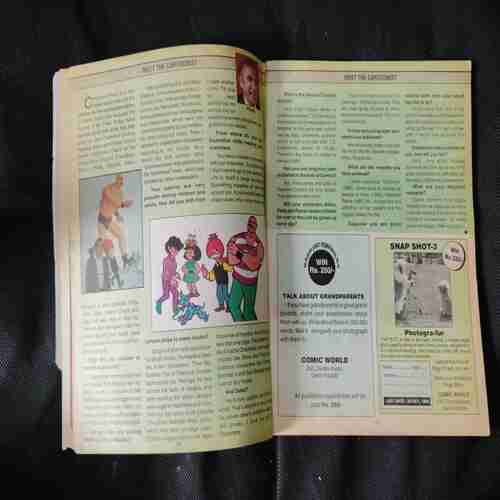 Diamond comics (Comic World) front cover down side littel cut.