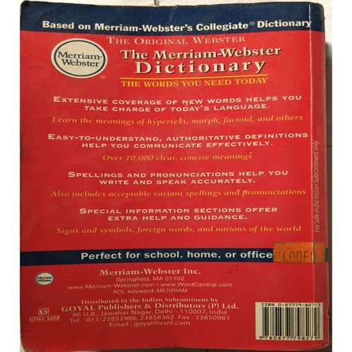 The Merriam - Webster Dictionary