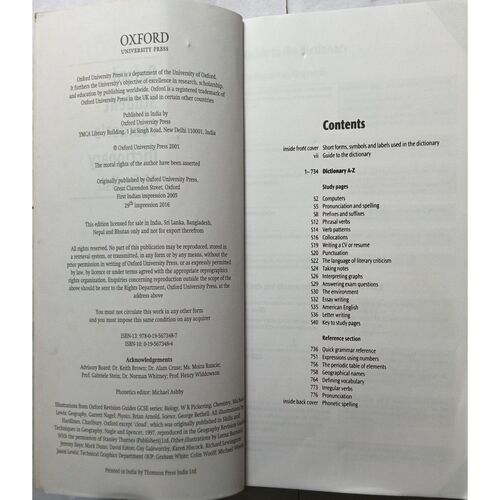 Oxford Student Learner's Dictionary