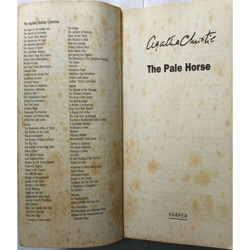 The Pale Horse ( By Agatha Christie )