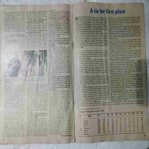 Sportstar (Saturday , November 10 , 1990 ) (Pagr no. 53 to 56 , 37 to 44 missing )