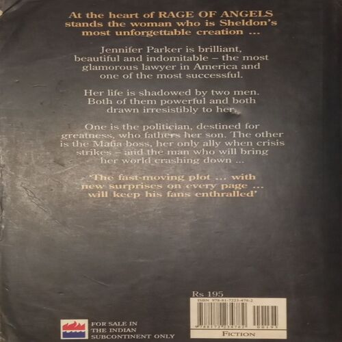 Rage of Angels. (By Sidney Sheldon).