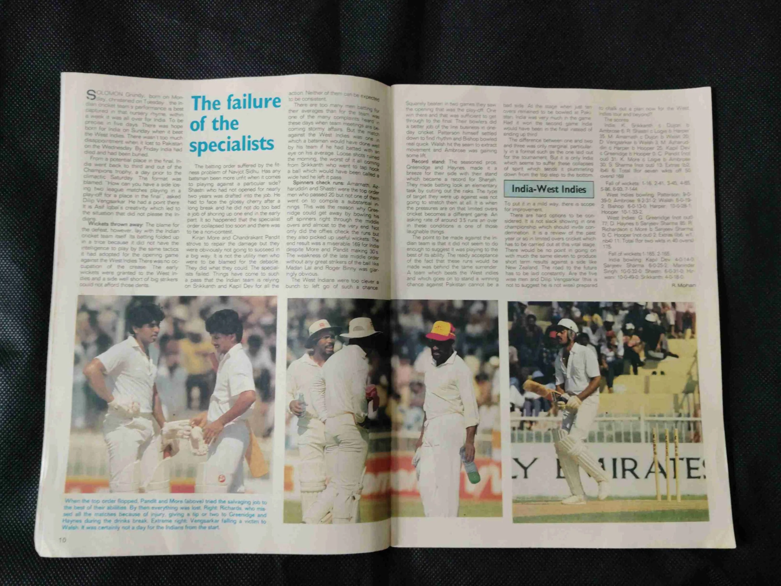 Sportstar (November 5th 1988) ( Page no. 37 to 44 missing )