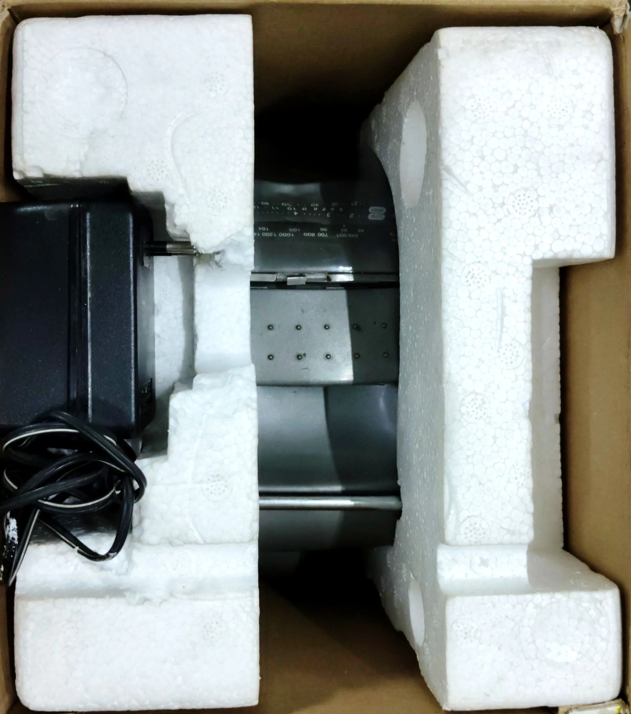 Portable 5.5 B/W TV With AM/FM Radio ( Radio reel is slightly loose ).