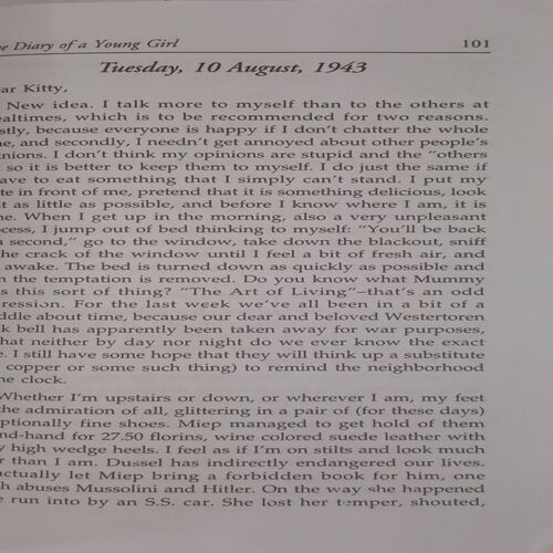 The Diary of a Young Girl. ( By Anne Frank).