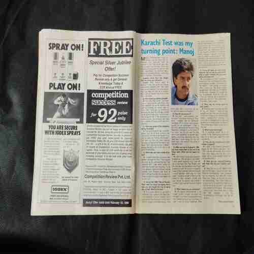 Sportstar (January 27th 1990) page no 31 to 34 missing.
