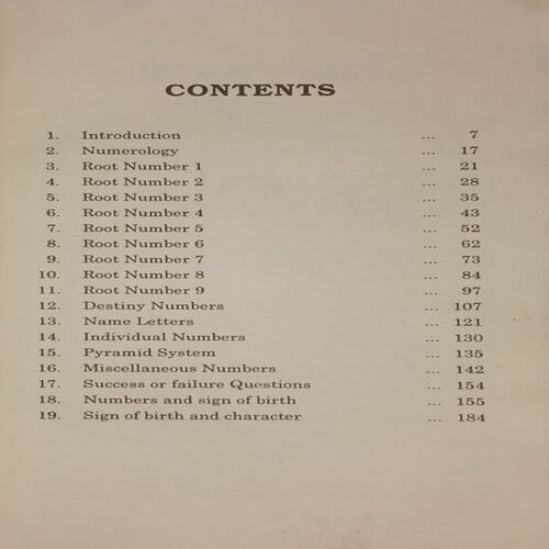 Indian Numerology. (By Dr. Narain Dutt Shrimali).