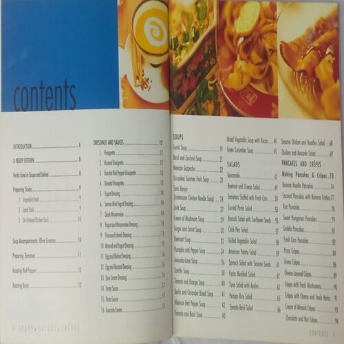 Soup * Salads * Crepes. (By Tannie Baig).