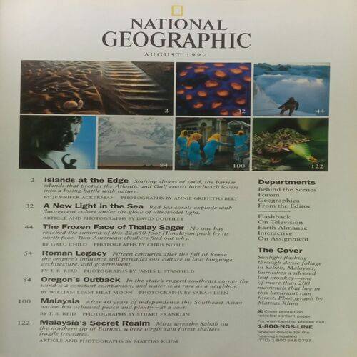 National Geographic. Edition:- (August 1997).