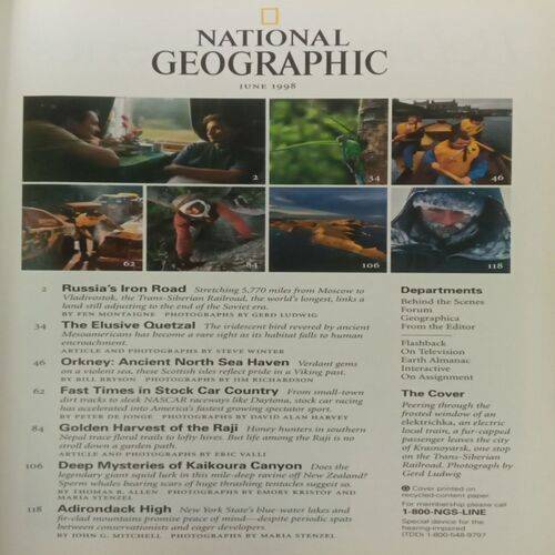 National Geographic. Edition:- (June 1998).