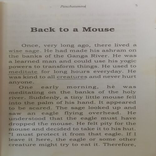 Stories from Panchatantra.