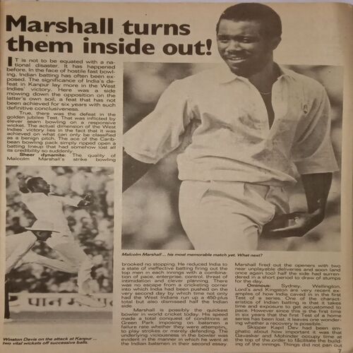 Sportstar. Edition:- (5 November 1983).