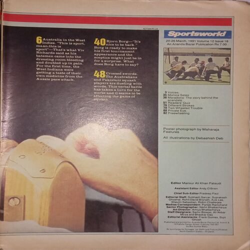 Sportsworld. Edition:- (20 - 26 March , 1991).