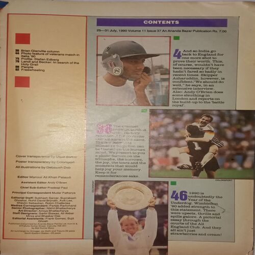Sportsworld. Editon:- (25 - 31 July , 1990).