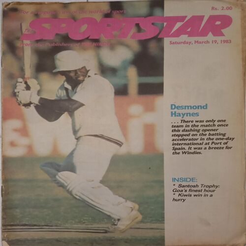 Sportstar. Edition:- (March 19 , 1983).