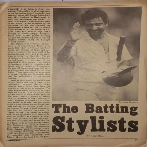Cricketer Asia. Editon:- (February 1984).