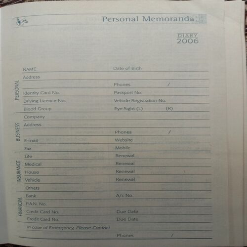 Diary 2006