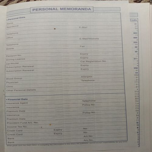Diary 2006