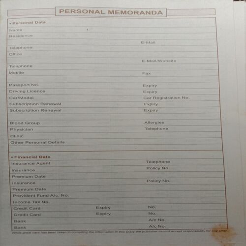Diary 2006
